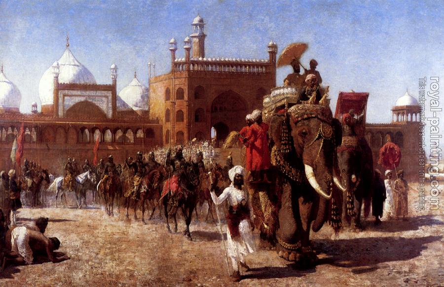 Edwin Lord Weeks : The Return of the Imperial Court from the Great Mosque At Delhi in the Reign of Shah Jehan